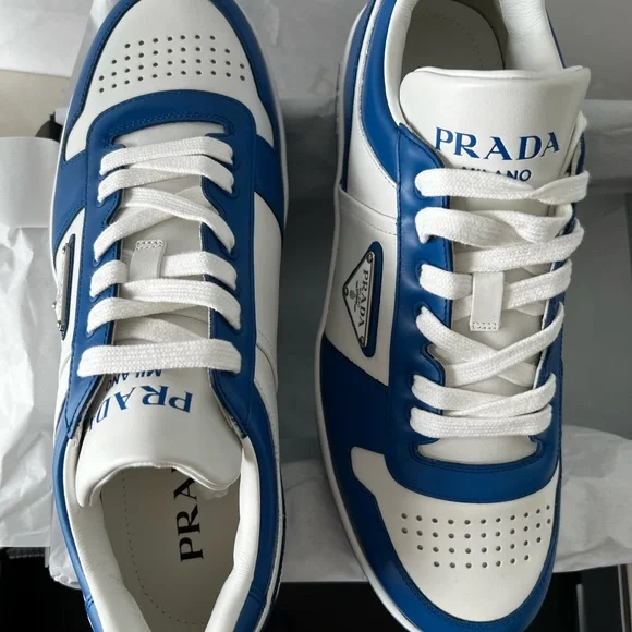 Men’s downtown leather sneakers PRADA